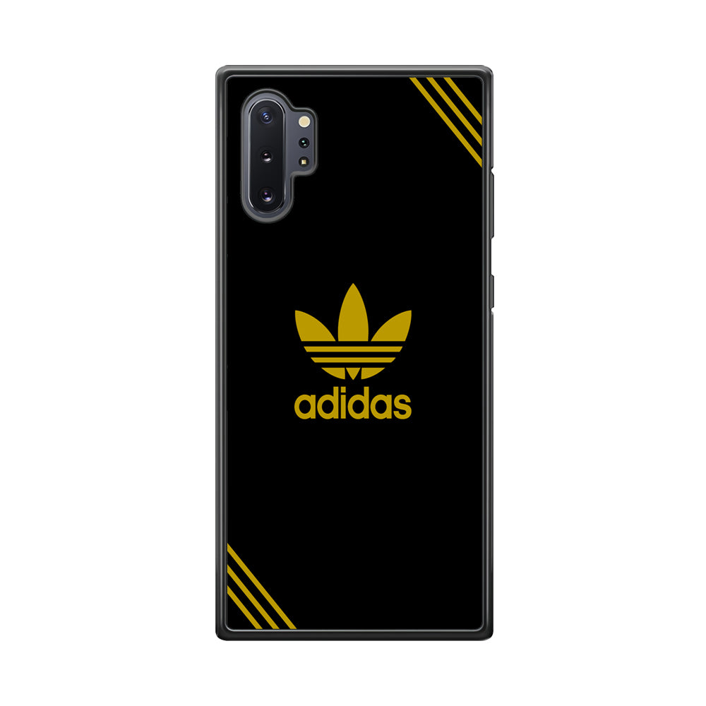 Adidas Yellow Color Samsung Galaxy Note 10 Plus Case-Mobile Phone Case-Rubber Black (2D Case)-Altracase