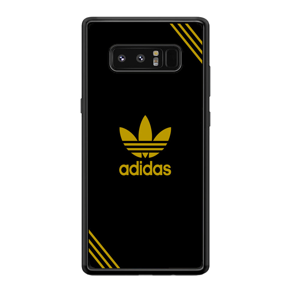 Adidas Yellow Color Samsung Galaxy Note 8 Case-Mobile Phone Case-Rubber Black (2D Case)-Altracase