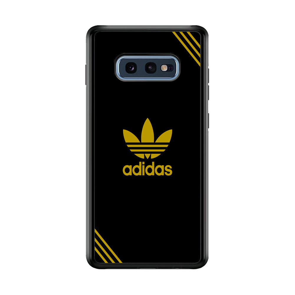 Adidas Yellow Color Samsung Galaxy S10E Case-Mobile Phone Case-Rubber Black (2D Case)-Altracase