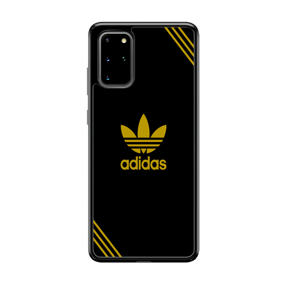 Adidas Yellow Color Samsung Galaxy S20 Plus Case-Mobile Phone Case-Rubber Black (2D Case)-Altracase