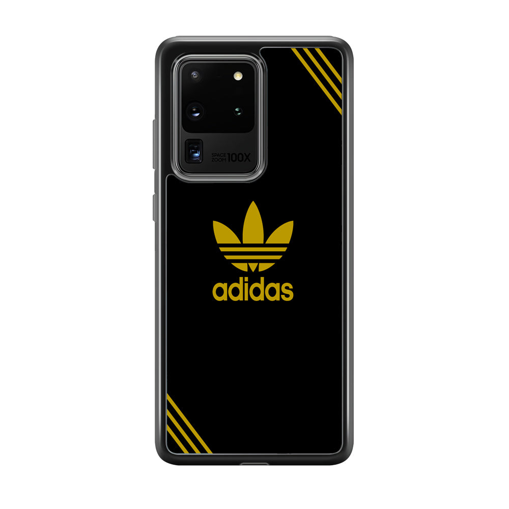 Adidas Yellow Color Samsung Galaxy S20 Ultra Case-Mobile Phone Case-Rubber Black (2D Case)-Altracase