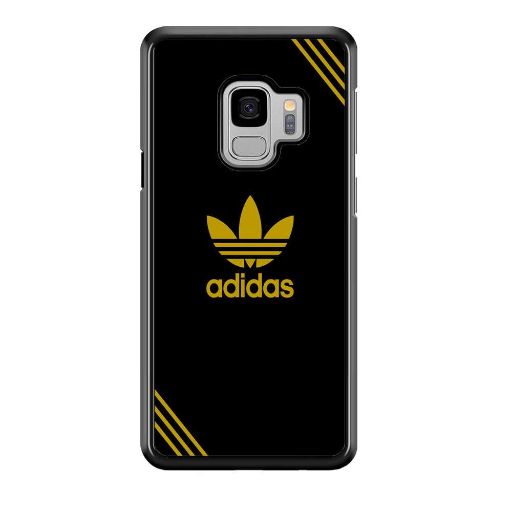 Adidas Yellow Color Samsung Galaxy S9 Case-Mobile Phone Case-Rubber Black (2D Case)-Altracase