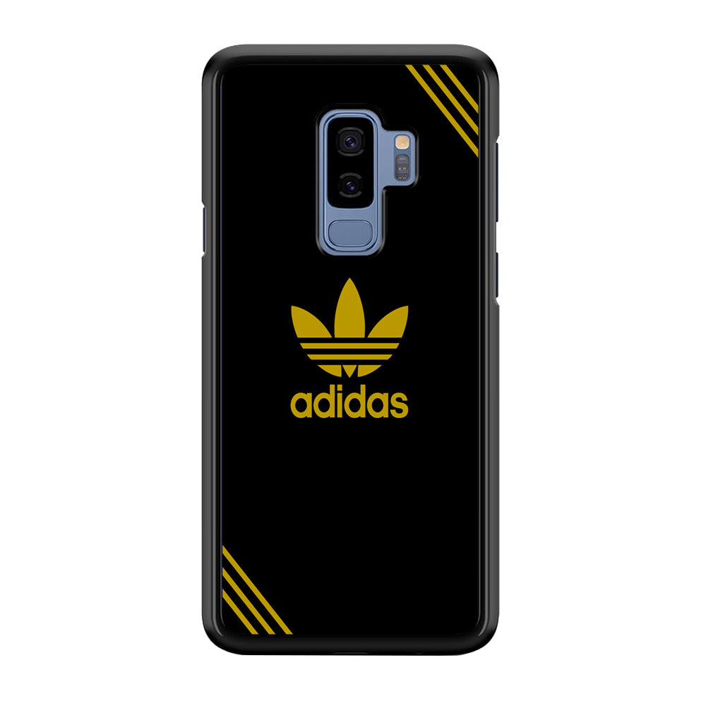 Adidas Yellow Color Samsung Galaxy S9 Plus Case-Mobile Phone Case-Rubber Black (2D Case)-Altracase