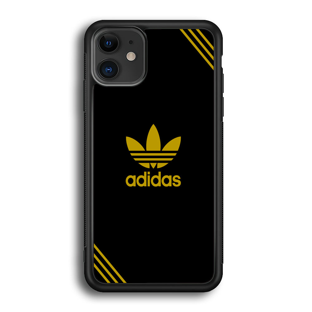 Adidas Yellow Color iPhone 11 Case-Mobile Phone Case-Rubber Black (2D Case)-Altracase