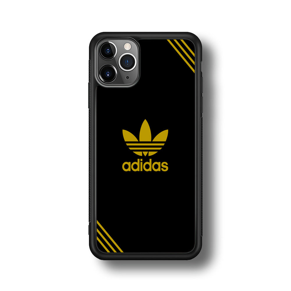 Adidas Yellow Color iPhone 11 Pro Case-Mobile Phone Case-Rubber Black (2D Case)-Altracase