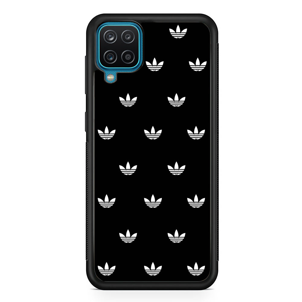Adidas Doodle In Black Samsung Galaxy A12 Case-Mobile Phone Case-Rubber Black (2D Case)-Altracase