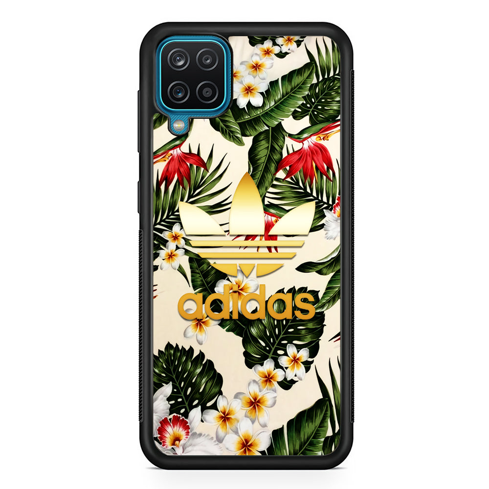 Adidas Nature Fusion Samsung Galaxy A12 Case-Mobile Phone Case-Rubber Black (2D Case)-Altracase