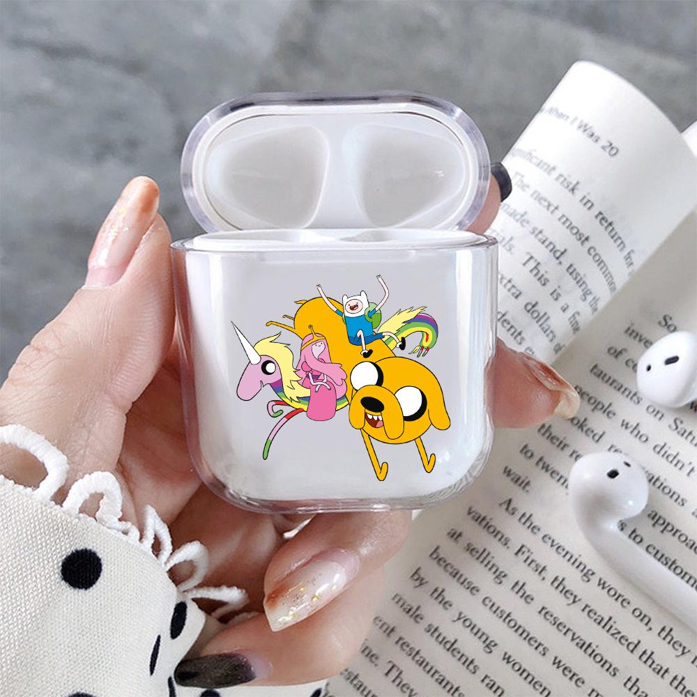 Adventure Time with Finn & Jake Hard Plastic Protective Clear Case Cover For Apple Airpods-AirPod Case-Altracase