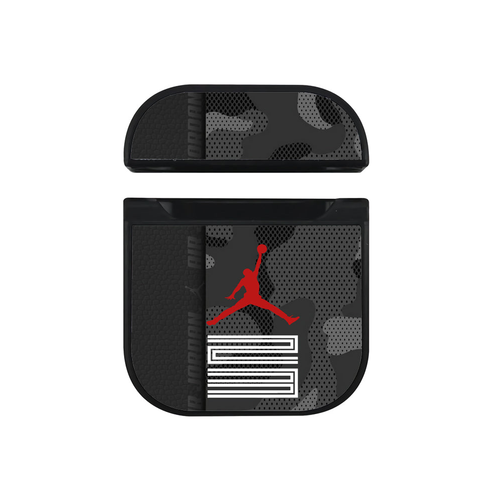 Air Jordan Emblem on Leather Apple AirPods Case - Altracase