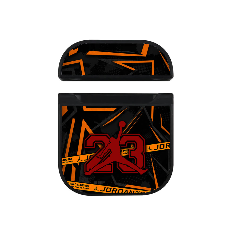 Air Jordan Orange Shapes Apple AirPods Case - Altracase