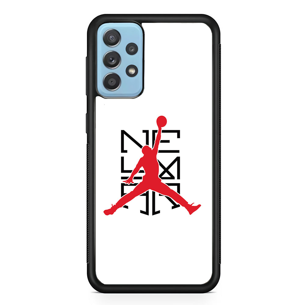 Air Jordan X Neymar Logo Samsung Galaxy A72 Case-Mobile Phone Case-Rubber Black (2D Case)-Altracase