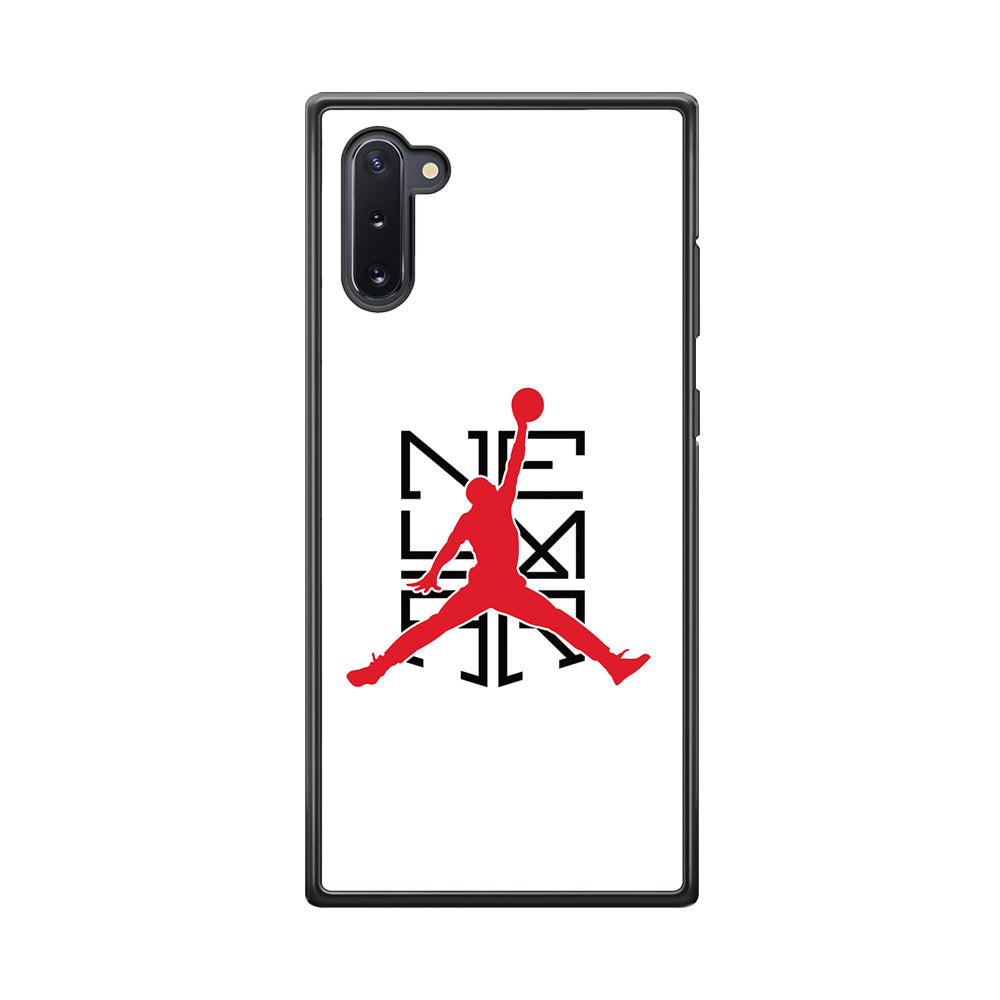 Air Jordan X Neymar Logo Samsung Galaxy Note 10 Case-Mobile Phone Case-Rubber Black (2D Case)-Altracase