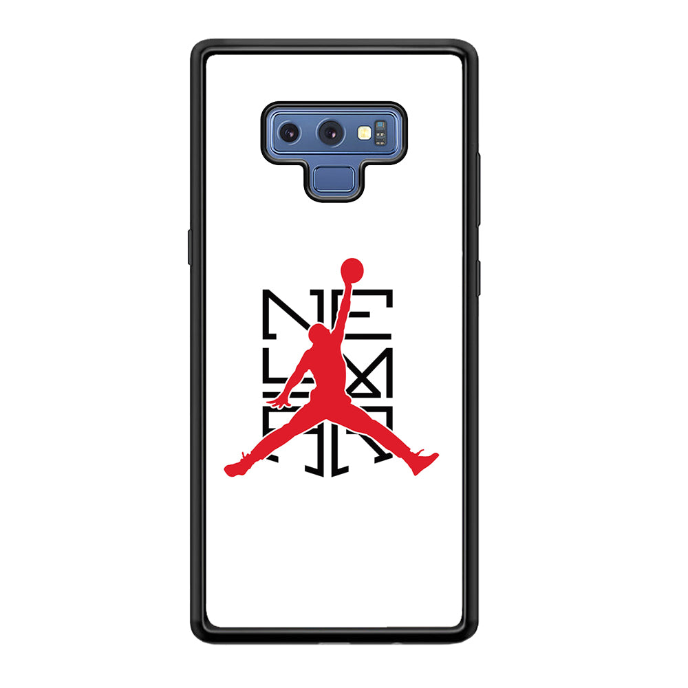 Air Jordan X Neymar Logo Samsung Galaxy Note 9 Case-Mobile Phone Case-Rubber Black (2D Case)-Altracase