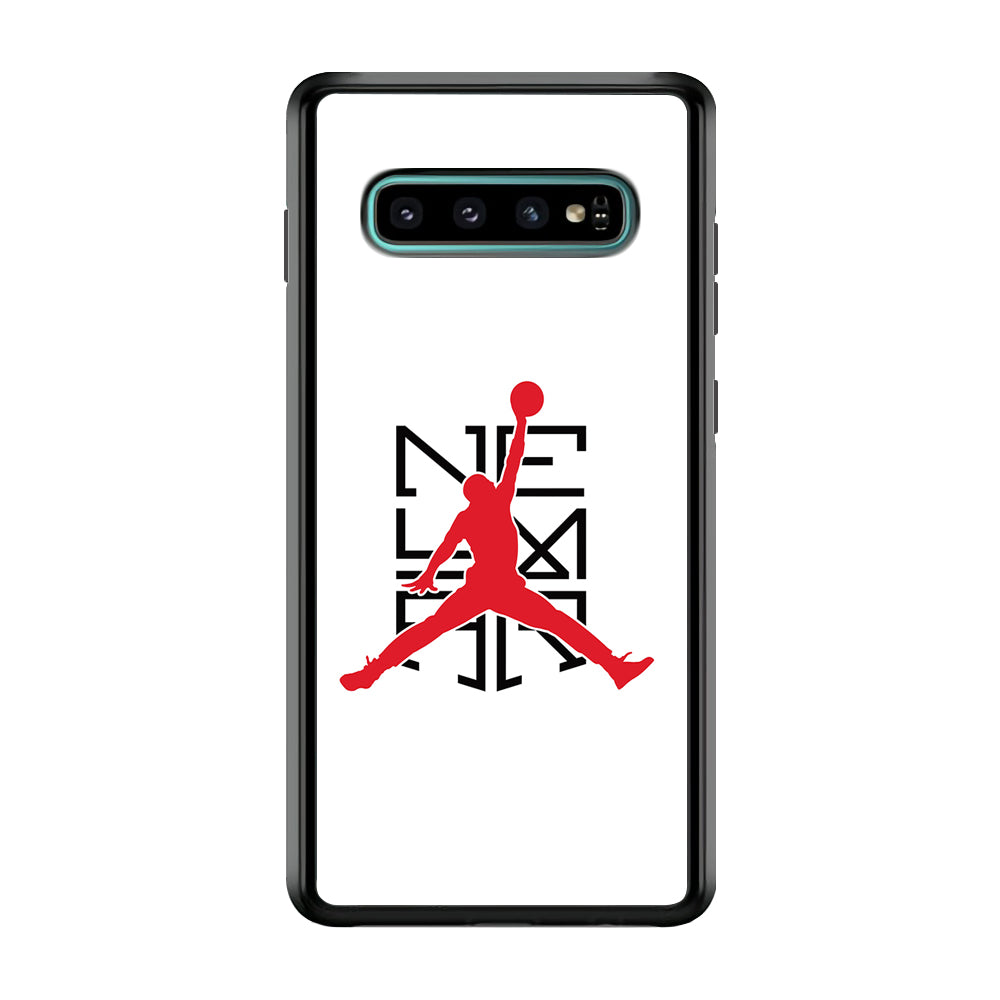 Air Jordan X Neymar Logo Samsung Galaxy S10 Case-Mobile Phone Case-Rubber Black (2D Case)-Altracase