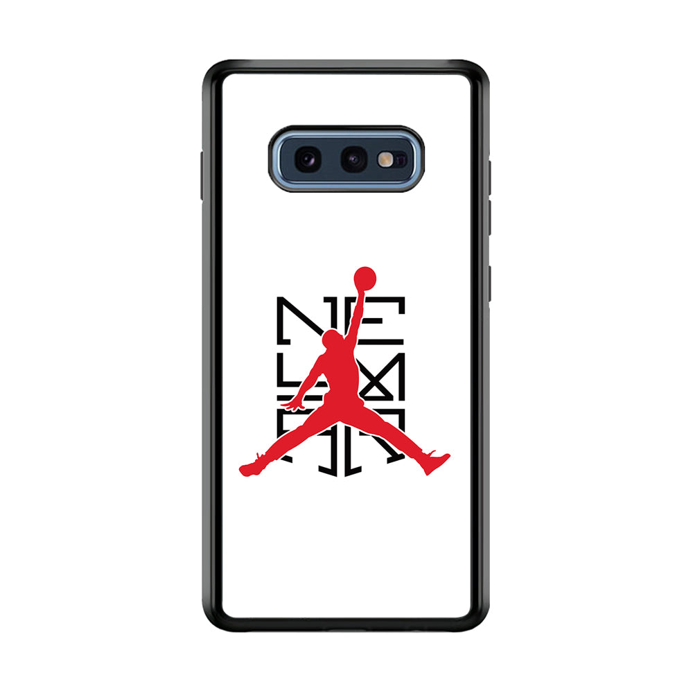 Air Jordan X Neymar Logo Samsung Galaxy S10E Case-Mobile Phone Case-Rubber Black (2D Case)-Altracase