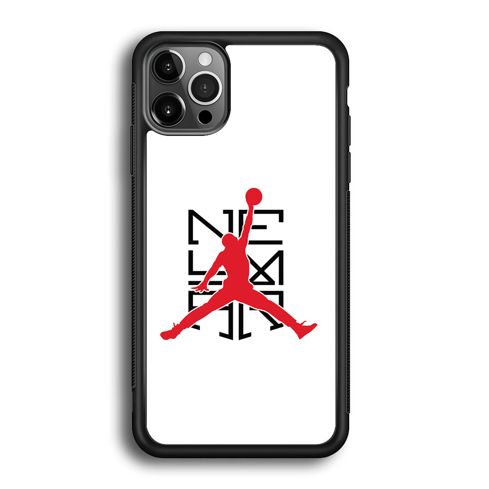 Air Jordan X Neymar Logo iPhone 12 Pro Max Case-Mobile Phone Case-Rubber Black (2D Case)-Altracase