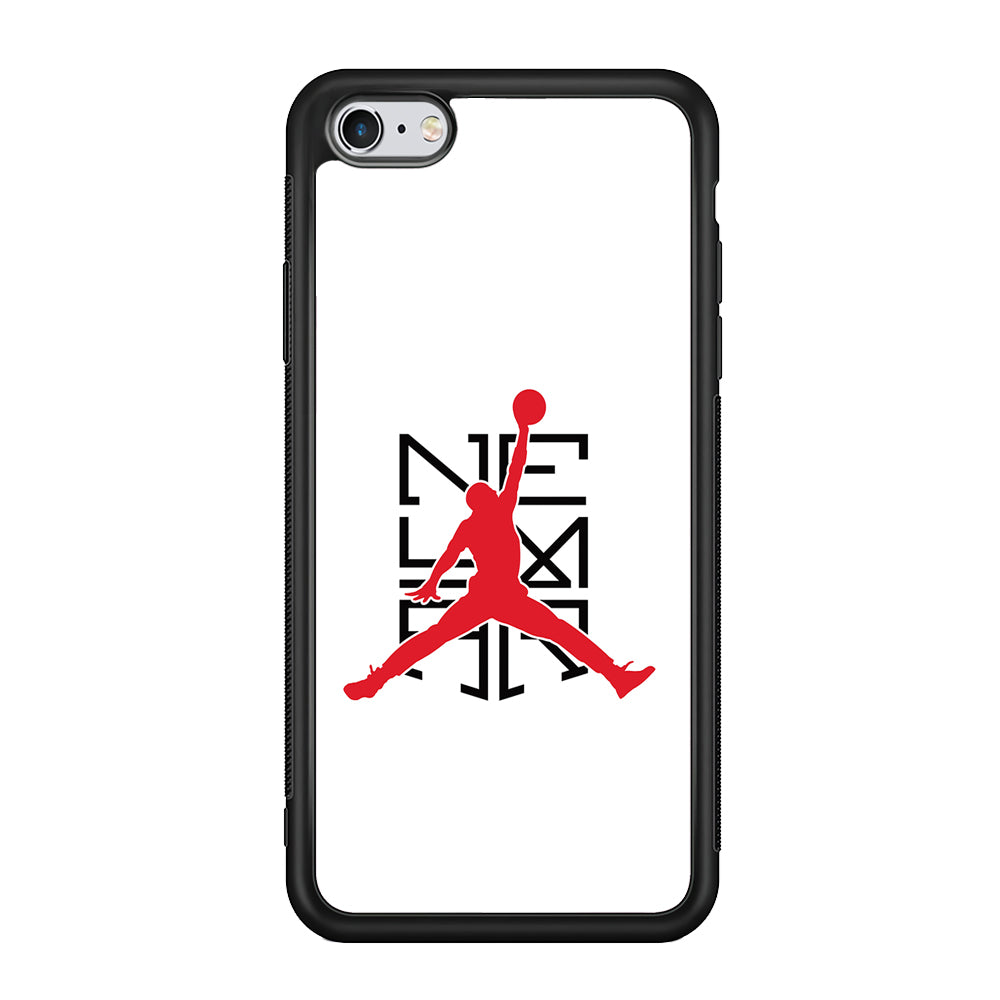 Air Jordan X Neymar Logo iPhone 6 | 6s Case-Mobile Phone Case-Rubber Black (2D Case)-Altracase