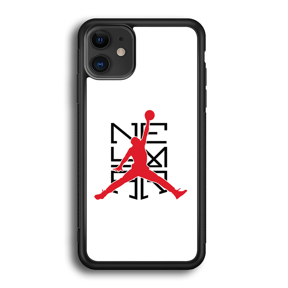 Air Jordan X Neymar Logo iPhone 11 Case-Mobile Phone Case-Rubber Black (2D Case)-Altracase