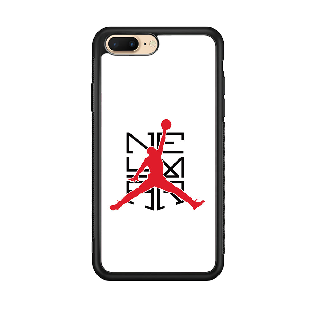 Air Jordan X Neymar Logo iPhone 8 Plus Case-Mobile Phone Case-Rubber Black (2D Case)-Altracase
