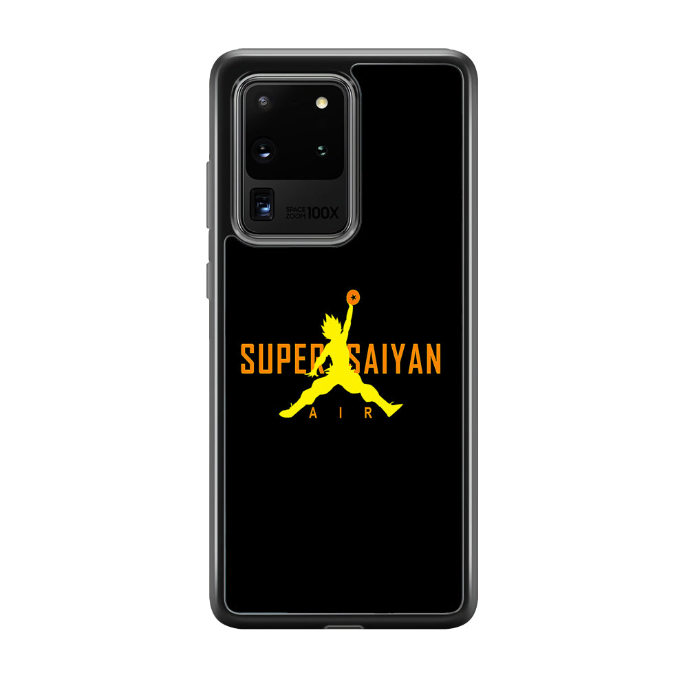 Air Super Saiyan Goku Samsung Galaxy S20 Ultra Case-Mobile Phone Case-Rubber Black (2D Case)-Altracase