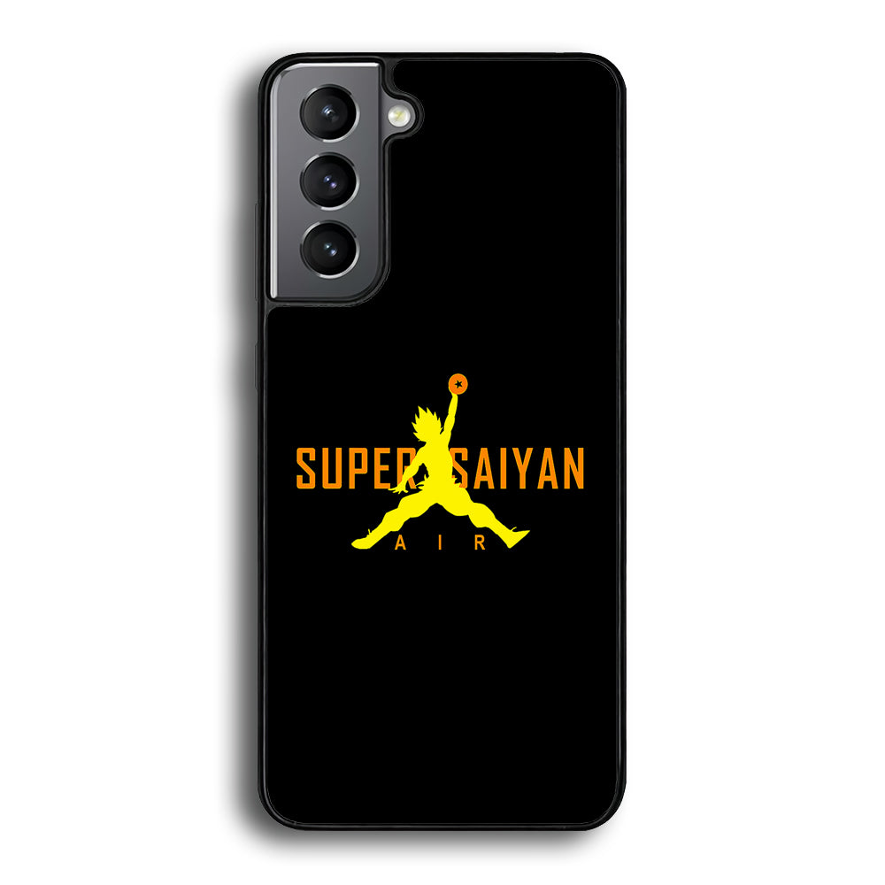 Air Super Saiyan Goku Samsung Galaxy S21 Case-Mobile Phone Case-Rubber Black (2D Case)-Altracase