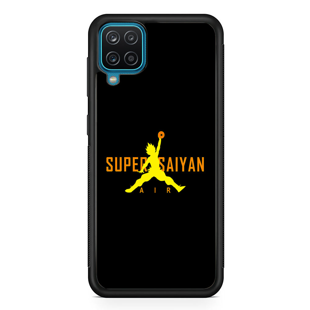 Air Super Saiyan Goku Samsung Galaxy A12 Case-Mobile Phone Case-Rubber Black (2D Case)-Altracase