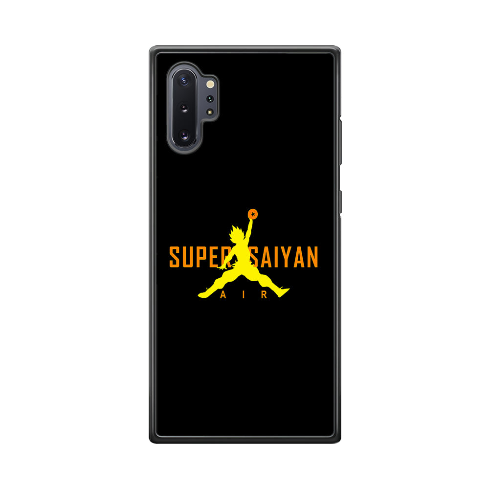 Air Super Saiyan Goku Samsung Galaxy Note 10 Plus Case-Mobile Phone Case-Rubber Black (2D Case)-Altracase