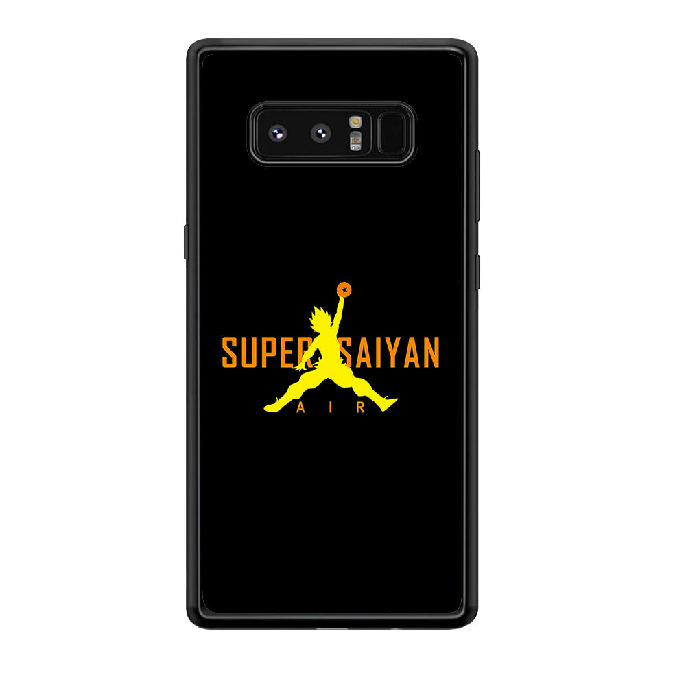 Air Super Saiyan Goku Samsung Galaxy Note 8 Case-Mobile Phone Case-Rubber Black (2D Case)-Altracase