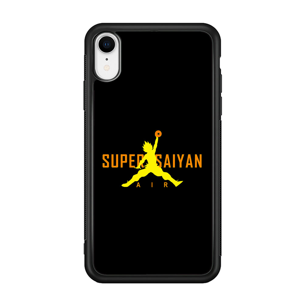 Air Super Saiyan Goku iPhone XR Case-Mobile Phone Case-Rubber Black (2D Case)-Altracase