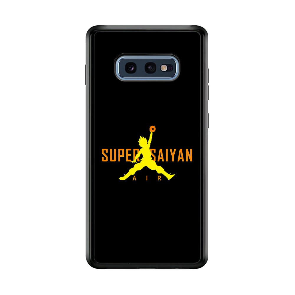 Air Super Saiyan Goku Samsung Galaxy S10E Case-Mobile Phone Case-Rubber Black (2D Case)-Altracase