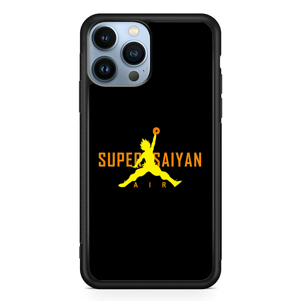 Air Super Saiyan Goku iPhone 14 Pro Case-Mobile Phone Case-Rubber Black (2D Case)-Altracase