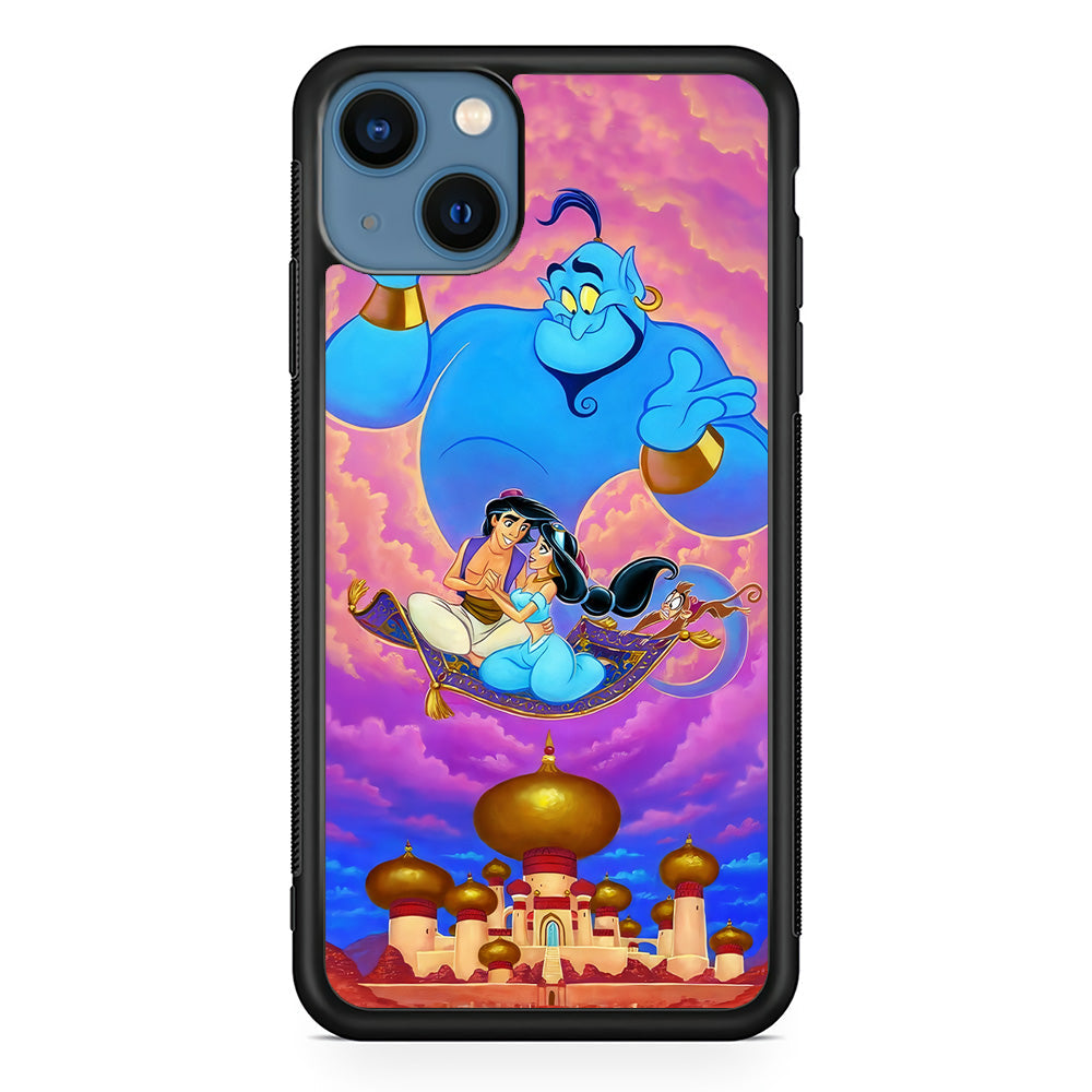 Aladdin & Jasmine iPhone 14 Plus Case-Phone Case-Rubber Black (2D Case)-Altracase