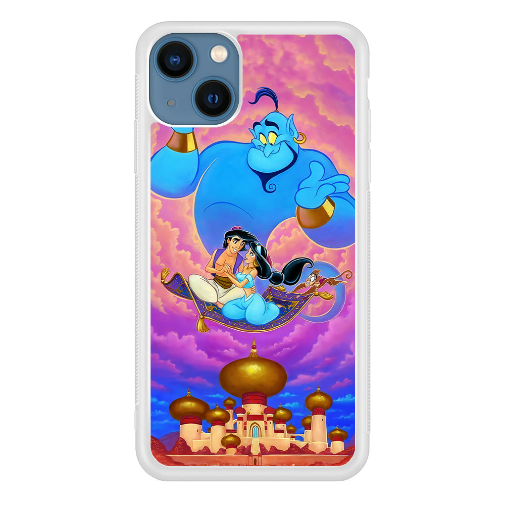 Aladdin & Jasmine iPhone 14 Plus Case-Phone Case-Rubber White (2D Case)-Altracase