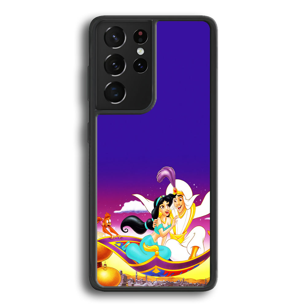 Aladdin on the Magic Carpet Samsung Galaxy S21 Ultra Case-Phone Case-Rubber Black (2D Case)-Altracase