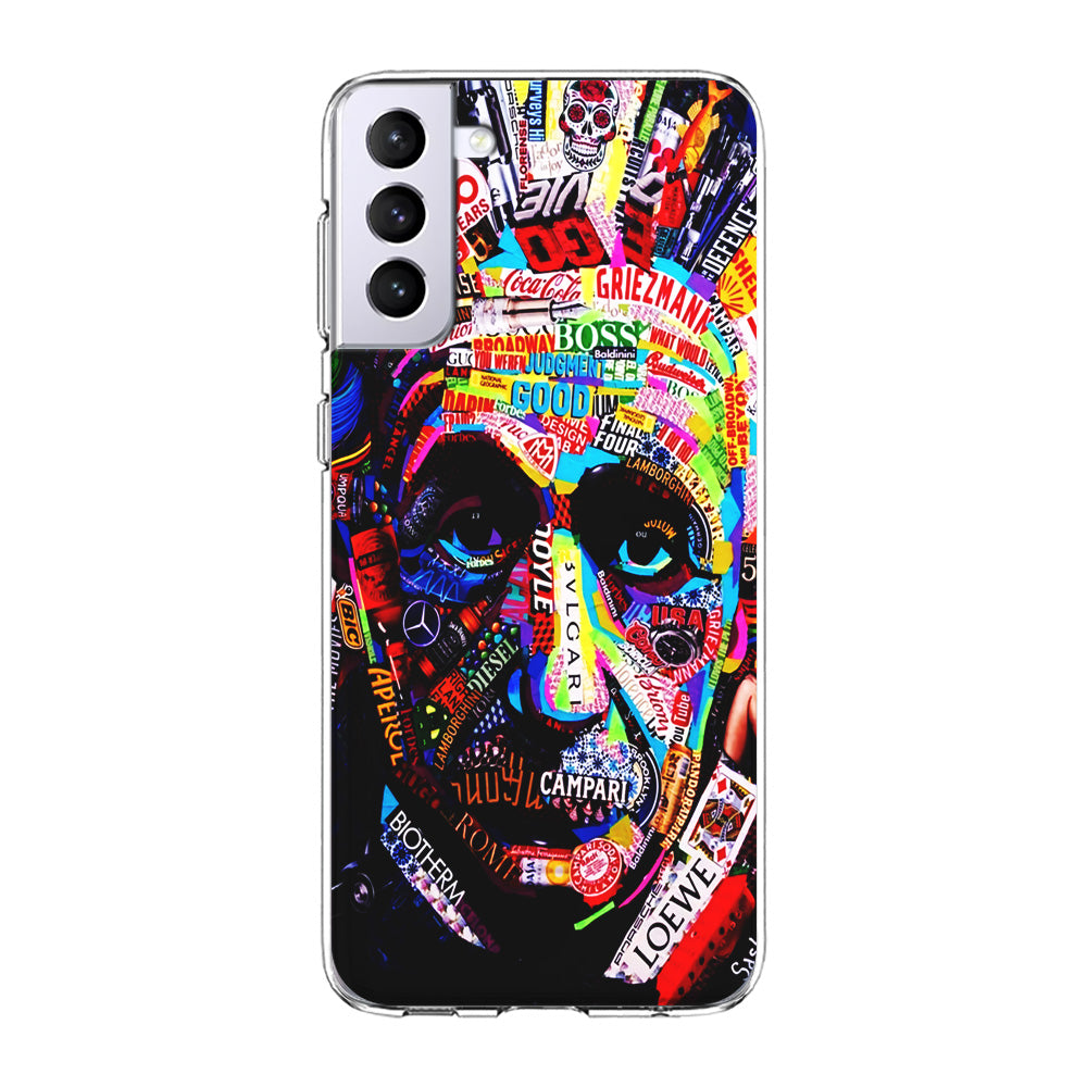 Albert Einstein Abstract Samsung Galaxy S23 Plus Case-Phone Case-Clear Soft Case-Altracase