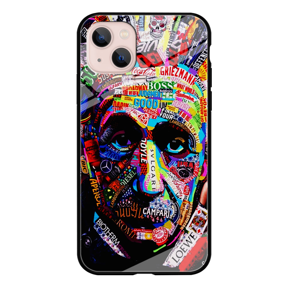 Albert Einstein Abstract iPhone 15 Plus Case-Phone Case-Tempered Glass Case-Altracase