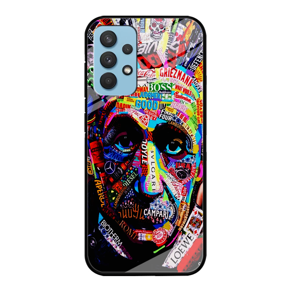 Albert Einstein Abstract Samsung Galaxy A32 Case-Phone Case-Tempered Glass Case-Altracase