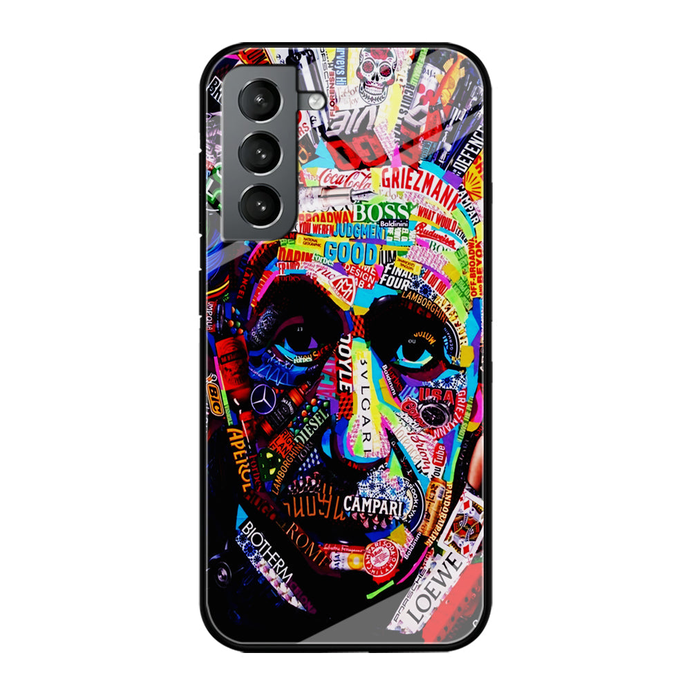 Albert Einstein Abstract Samsung Galaxy S23 Plus Case-Phone Case-Tempered Glass Case-Altracase