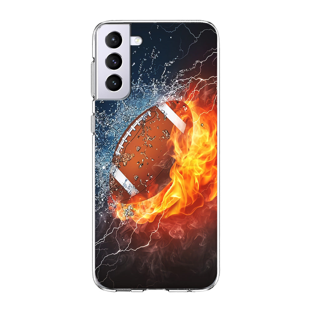 American Football Ball Cool Art Samsung Galaxy S24 Case-Phone Case-Clear Soft Case-Altracase