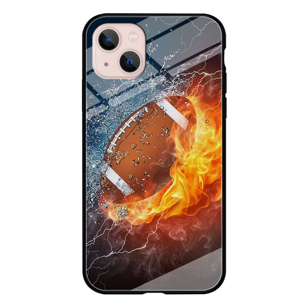 American Football Ball Cool Art iPhone 14 Plus Case-Phone Case-Tempered Glass Case-Altracase