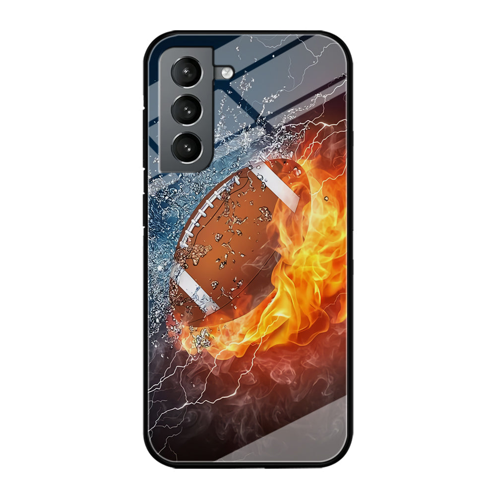 American Football Ball Cool Art Samsung Galaxy S24 Plus Case-Phone Case-Tempered Glass Case-Altracase