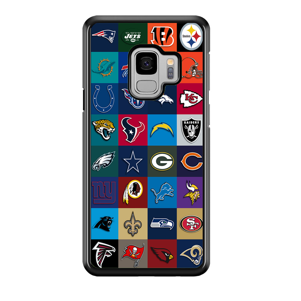American Football Teams NFL Samsung Galaxy S9 Case-Phone Case-Rubber Black (2D Case)-Altracase