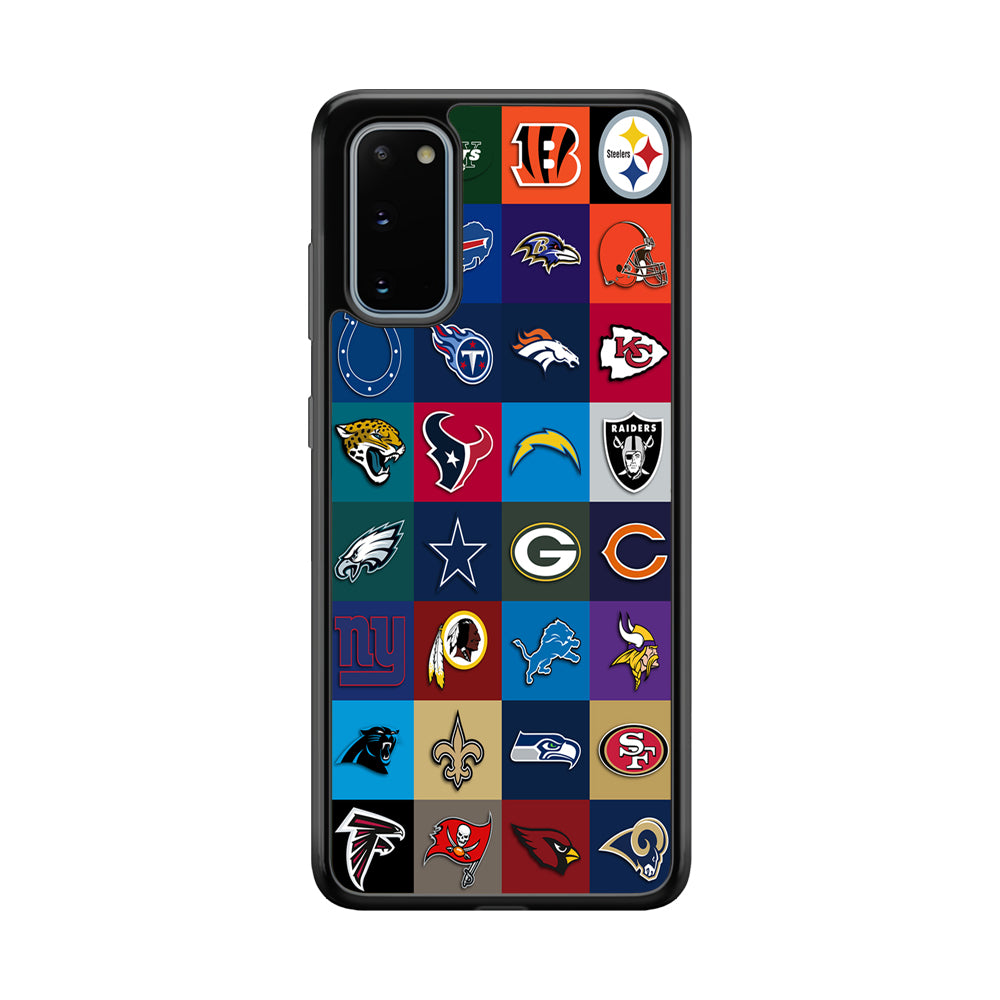 American Football Teams NFL Samsung Galaxy S20 Case-Phone Case-Rubber Black (2D Case)-Altracase