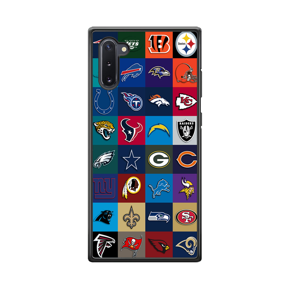 American Football Teams NFL Samsung Galaxy Note 10 Case-Phone Case-Rubber Black (2D Case)-Altracase