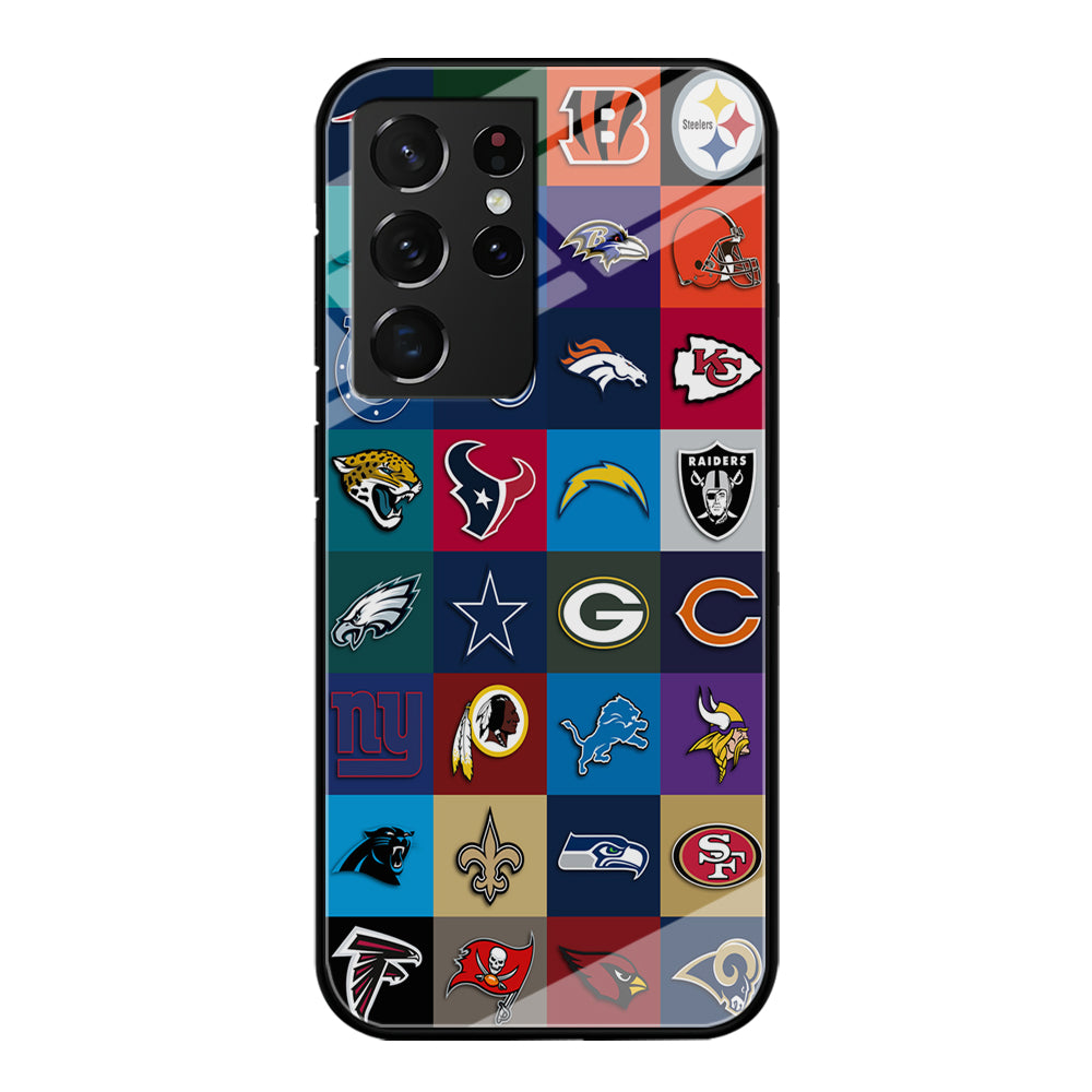 American Football Teams NFL Samsung Galaxy S24 Ultra Case-Phone Case-Tempered Glass Case-Altracase