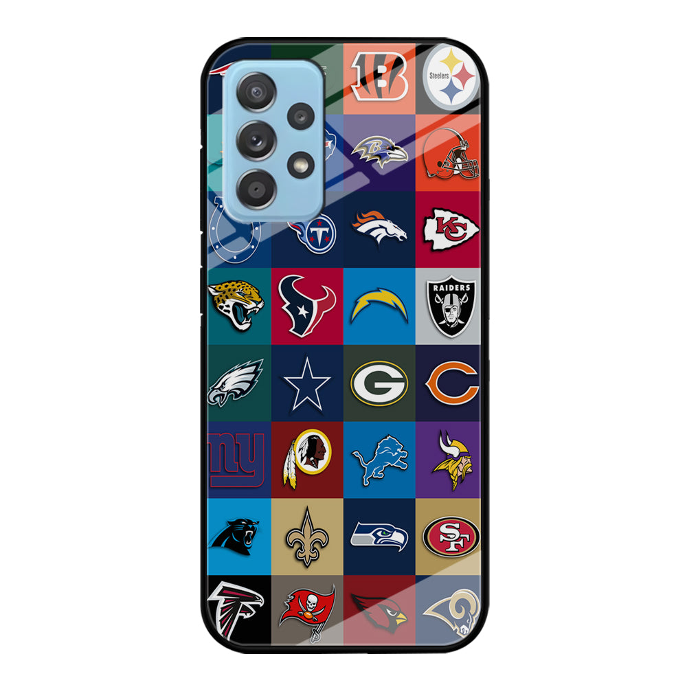 American Football Teams NFL Samsung Galaxy A72 Case-Phone Case-Tempered Glass Case-Altracase
