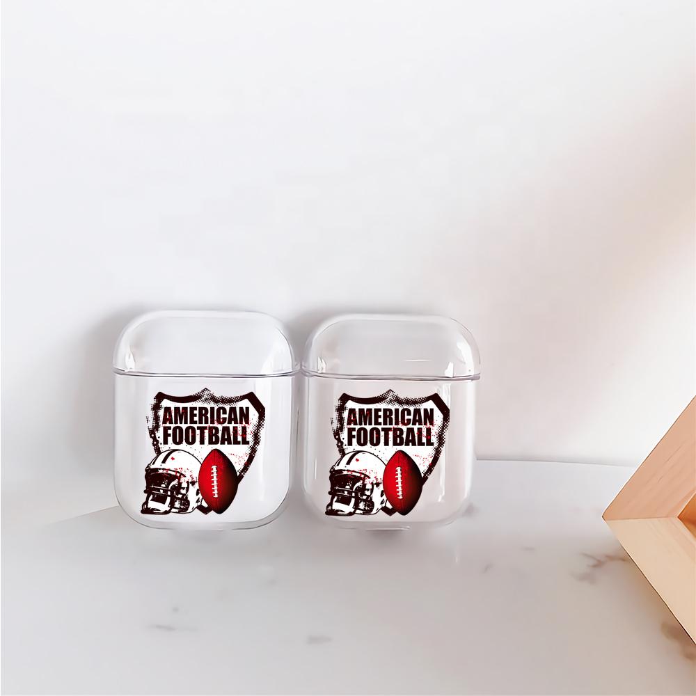 American Football Hard Plastic Protective Clear Case Cover For Apple Airpods-AirPod Case-Altracase