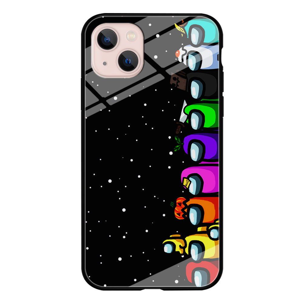 Among Us Galaxy iPhone 15 Plus Case-Phone Case-Tempered Glass Case-Altracase