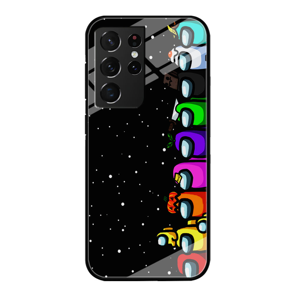 Among Us Galaxy Samsung Galaxy S23 Ultra Case-Phone Case-Tempered Glass Case-Altracase