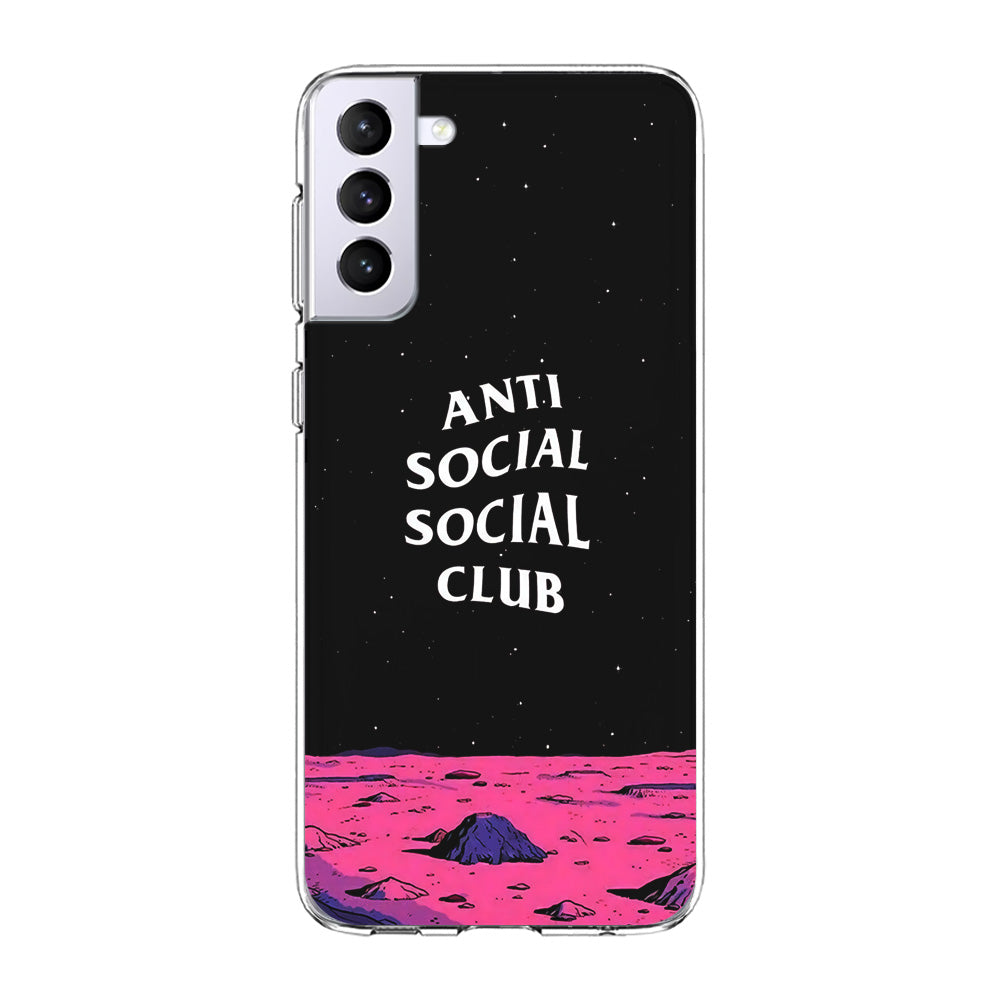 Anti Social Club Moon Samsung Galaxy S24 Plus Case-Phone Case-Clear Soft Case-Altracase
